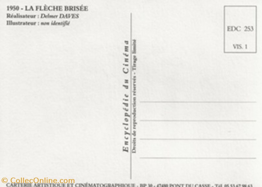 cartes postales autres la fleche brisee