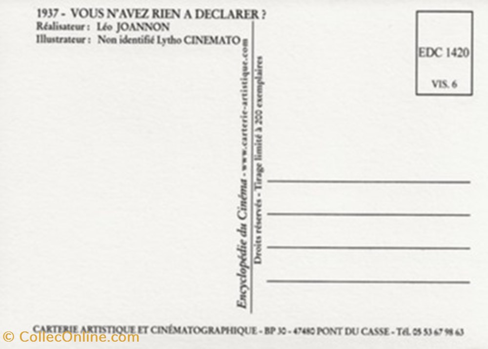 Vous n'avez rien à déclarer cartes postales autres vous avez rien a declarer