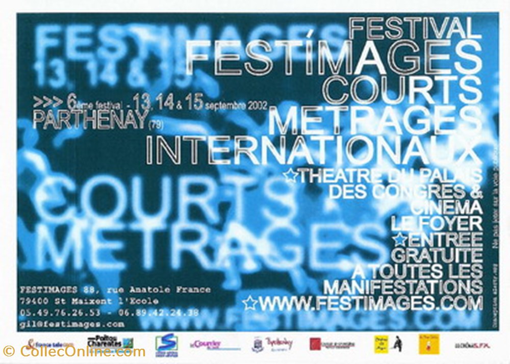 Parthenay Festival de courts metrages 2002 cartes postales autres parthenay festival de courts metrages 2002