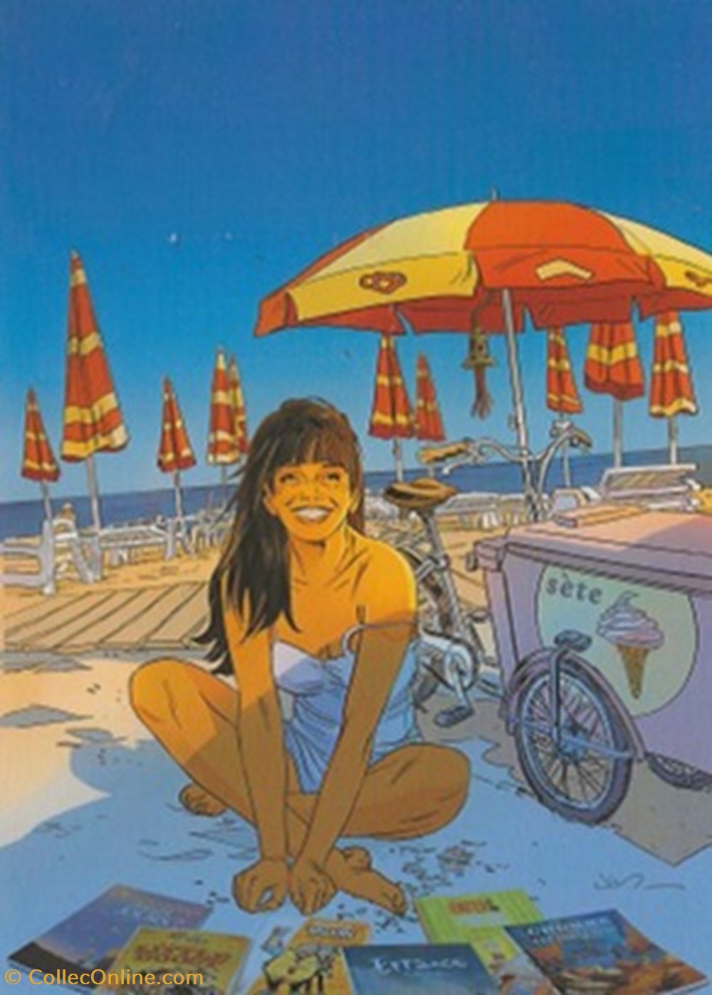 cartes postales bande dessinee sete 34 2014
