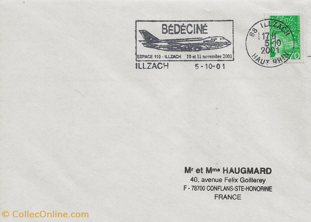 Illzach (68) 2001 17ème Festival Bédéciné timbres illzach 68 2001 17eme festival bedecine