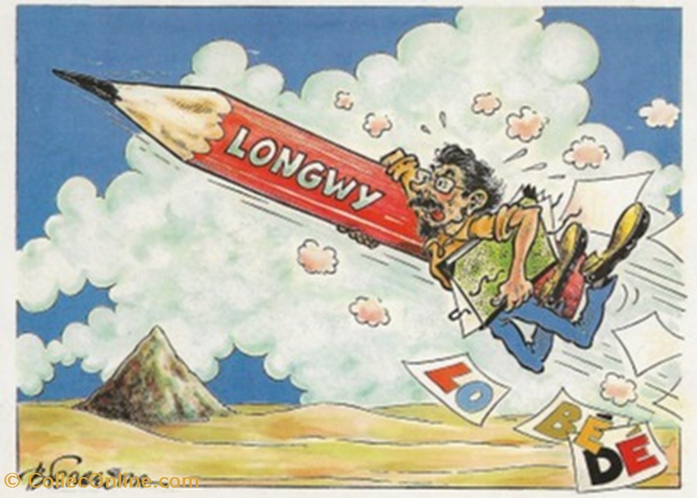 Longwy (54) 1985 cartes postales bande dessinee longwy 54 1985