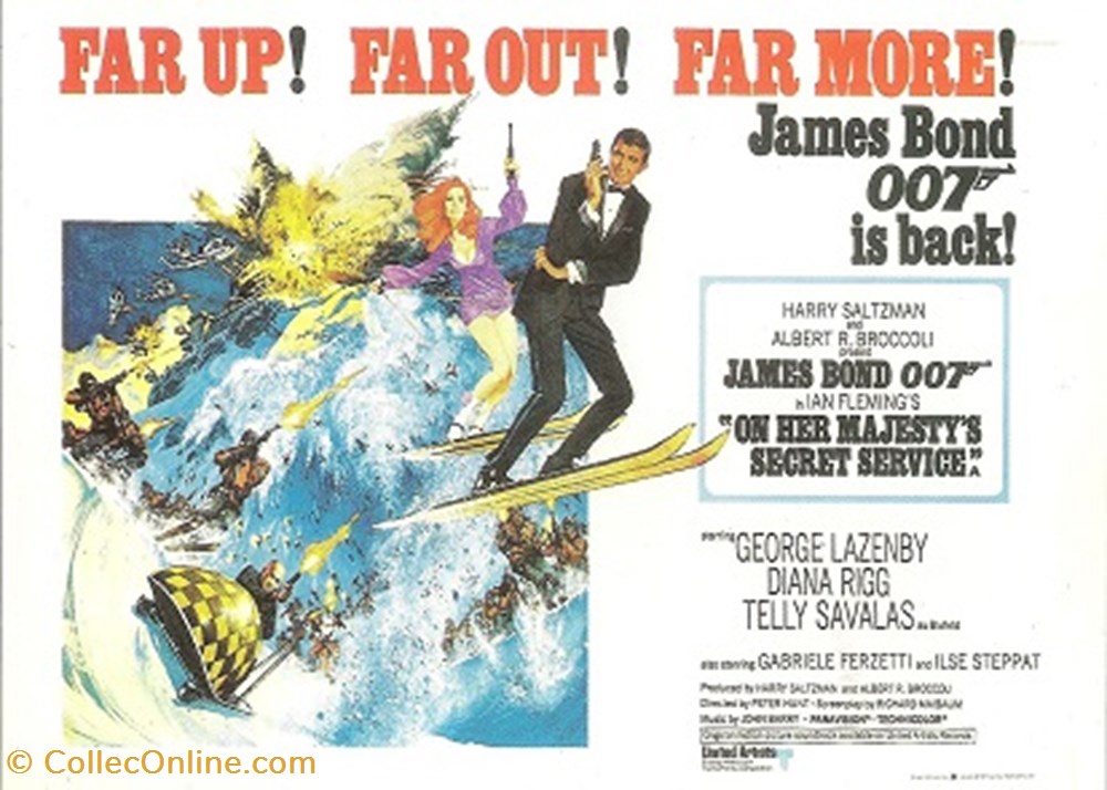 On her Majesty's secret service cartes postales autres on her majesty s secret service