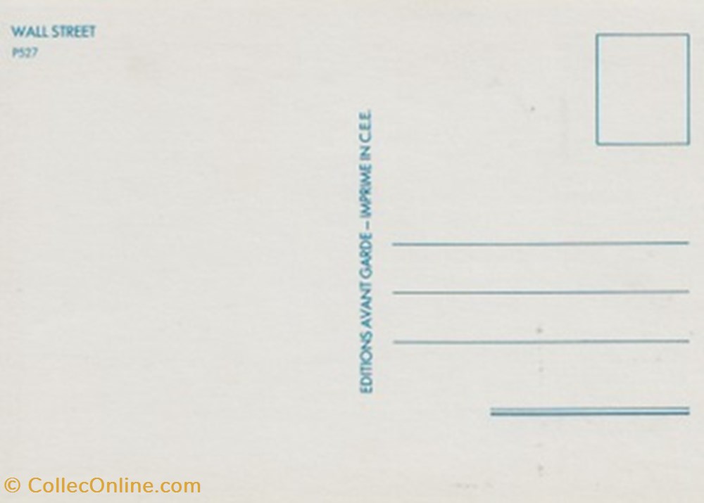 cartes postales autres wall street
