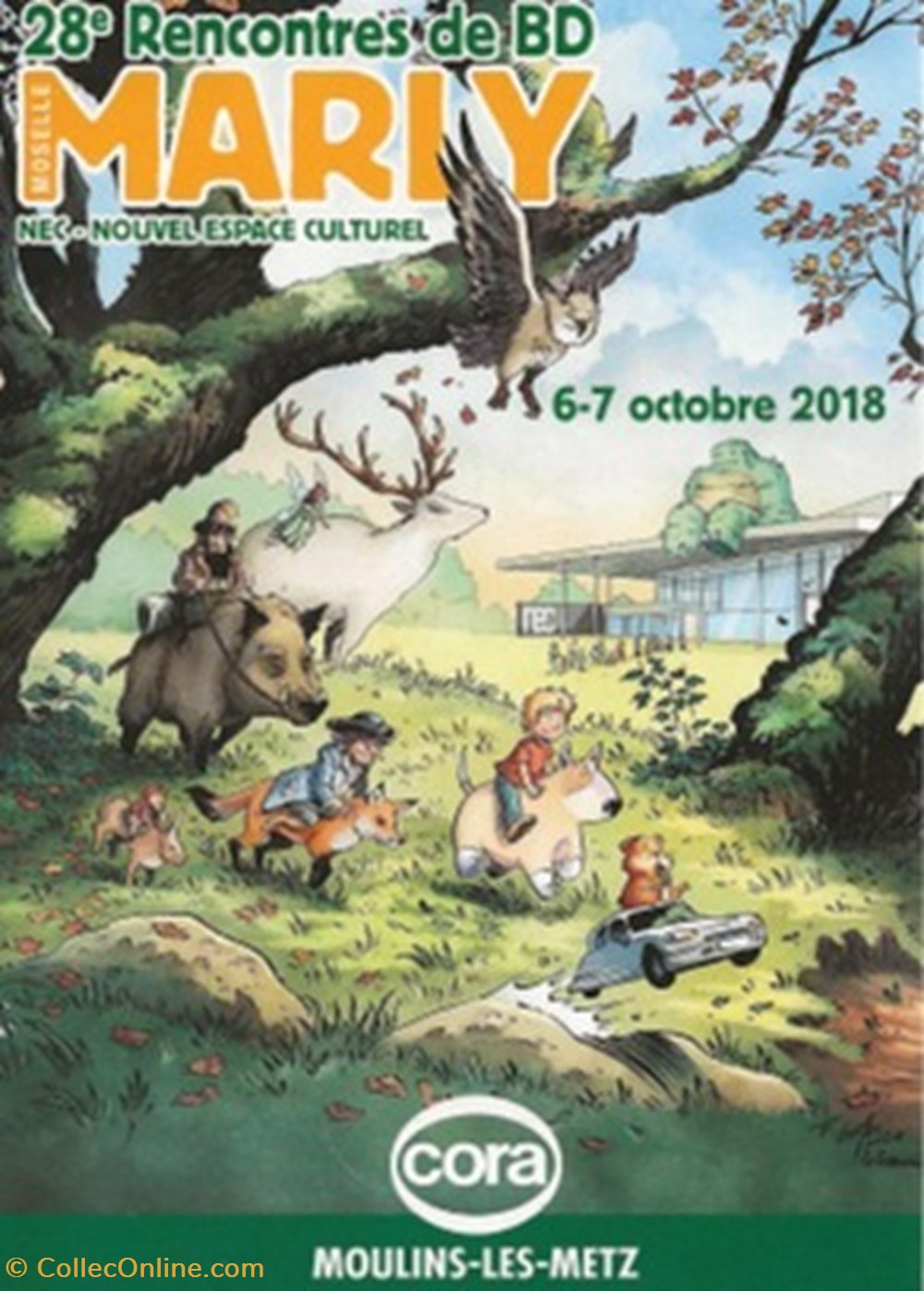 cartes postales bande dessinee marly 57 2018