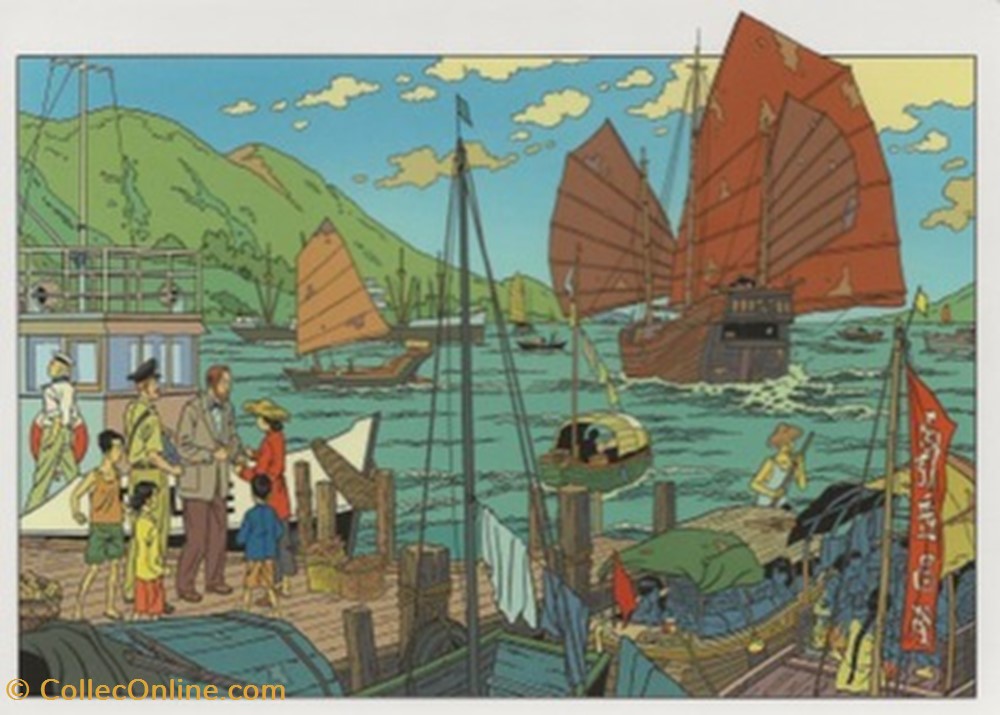 Blake et Mortimer cartes postales bande dessinee blake et mortimer