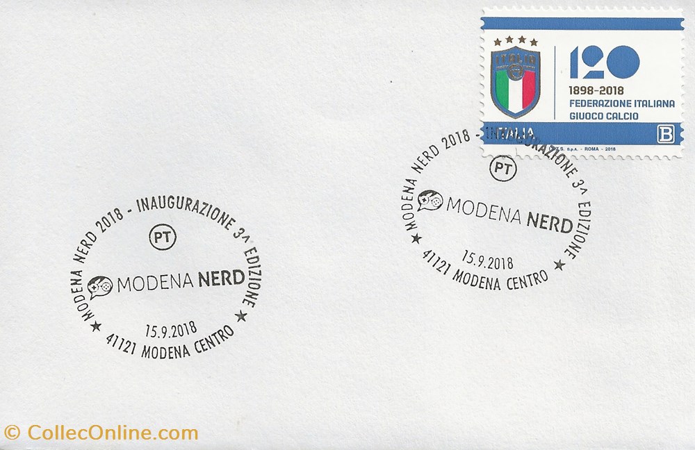 Modena (Italie) 2018 Nerd - Inaugurazione 3° edizione timbres modena italie 2018 nerd inaugurazione 3 edizione