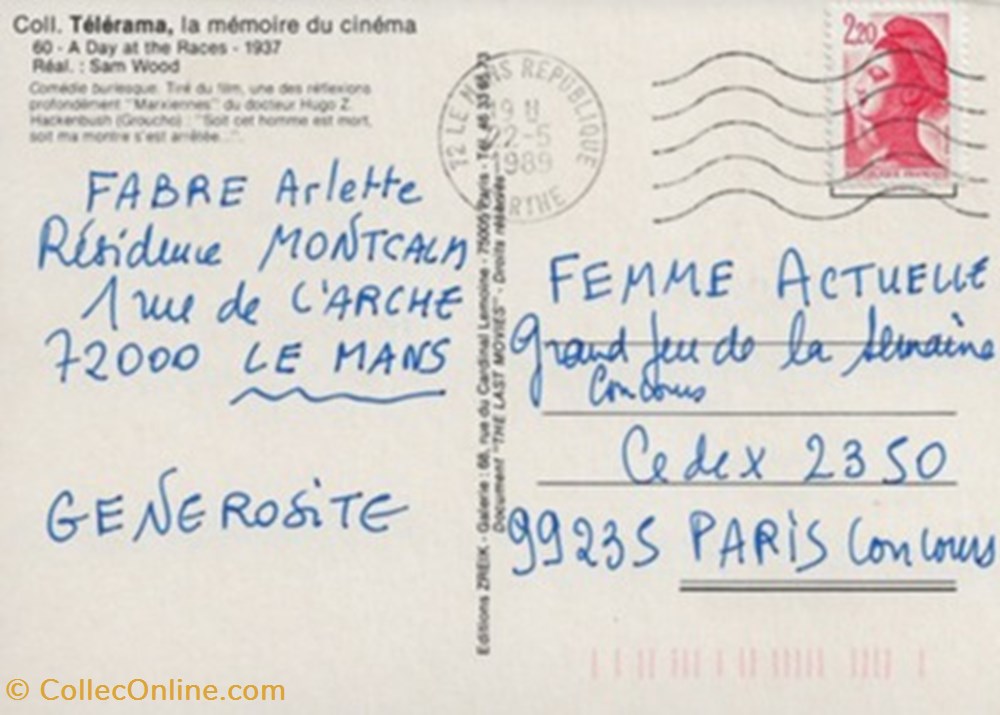 Un jour aux courses cartes postales autres un jour aux courses