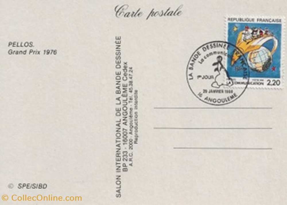 cartes postales bande dessinee angouleme 16 1980
