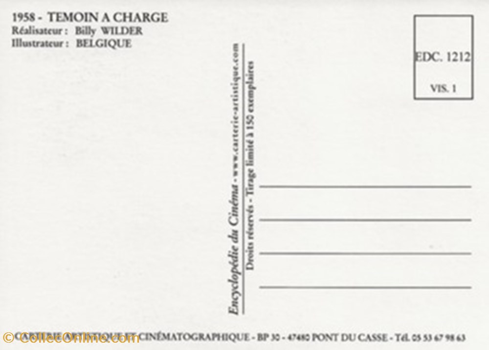 Témoin à charge cartes postales autres temoin a charge