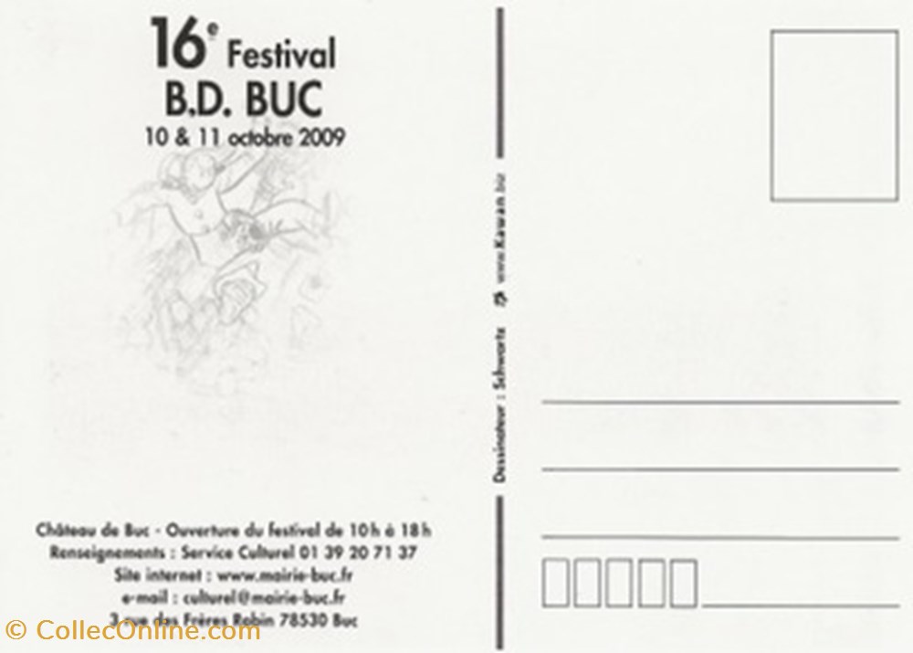 cartes postales bande dessinee buc 78 2009