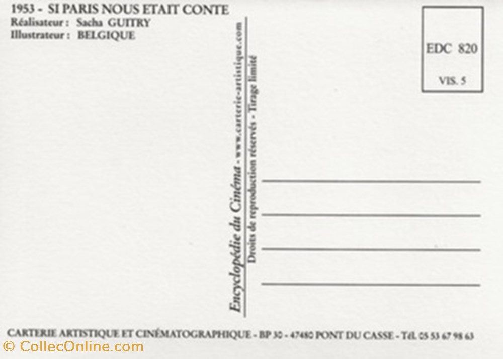 Si paris nous était conté cartes postales autres si paris nous etait conte