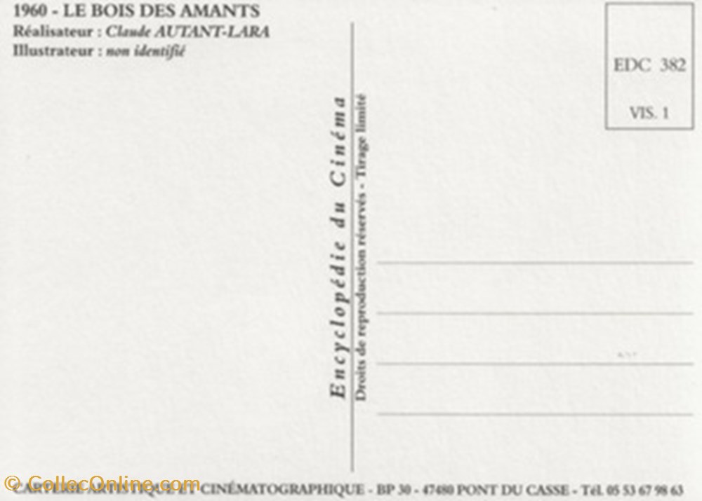 cartes postales autres le bois des amants