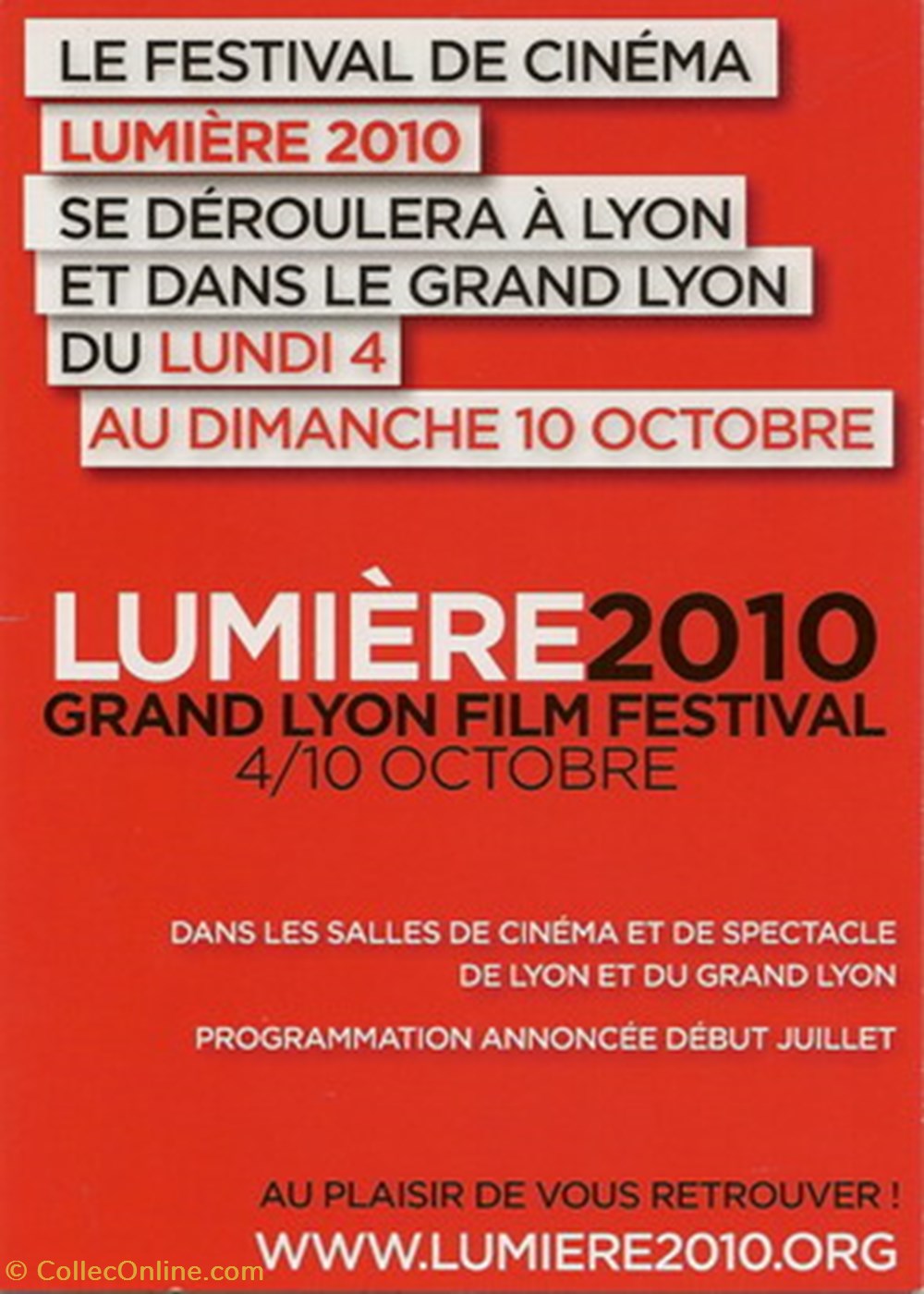 cartes postales autres lyon grand lyon film festival 2010