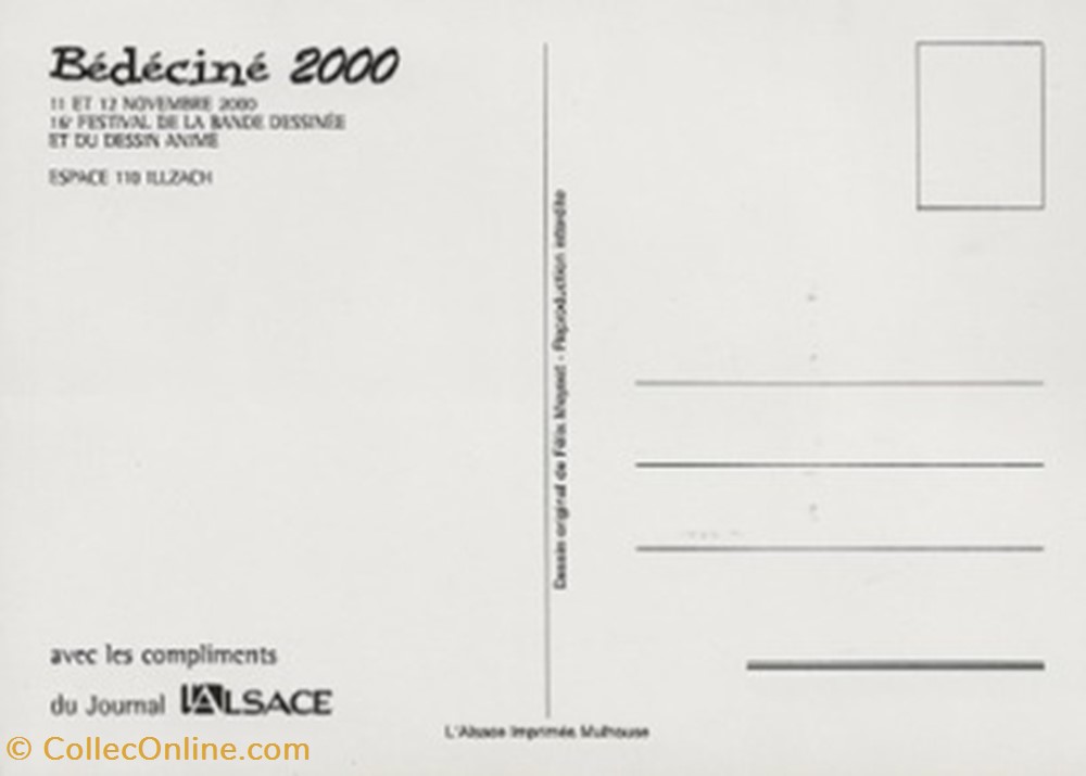 Illzach (68) 2000 cartes postales bande dessinee illzach 68 2000