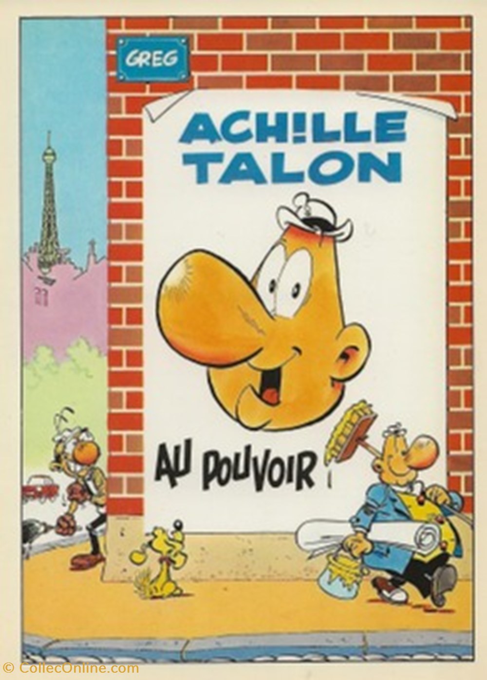 cartes postales bande dessinee achille talon
