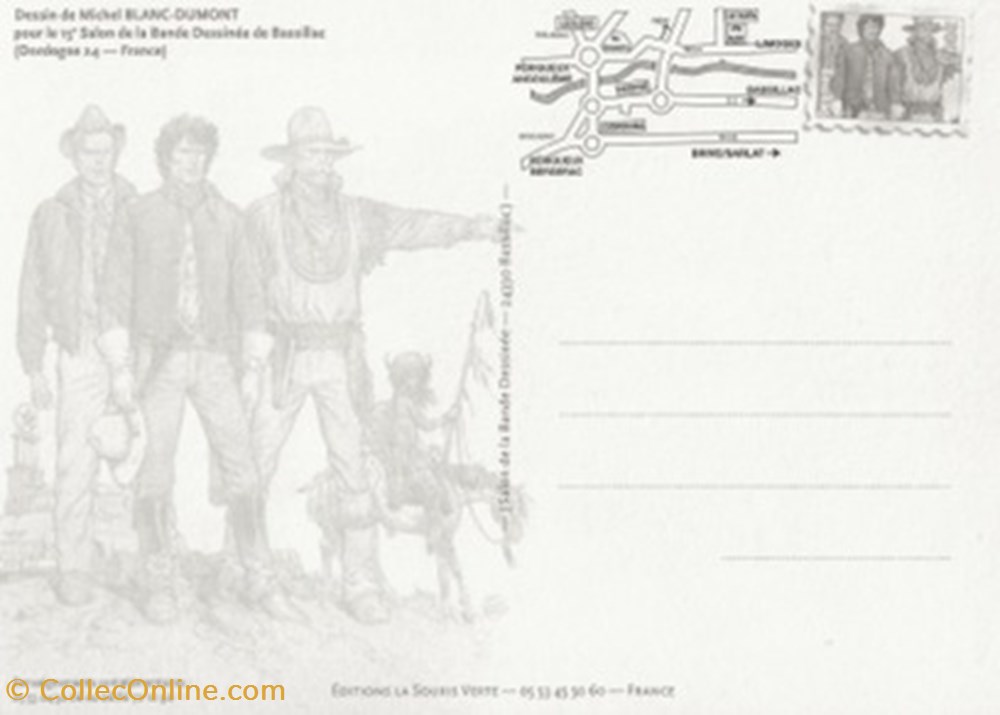 cartes postales bande dessinee bassillac 24 2004