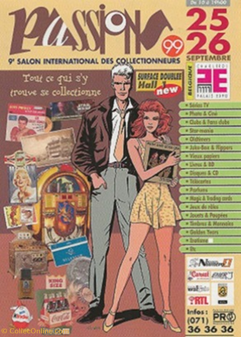 cartes postales bande dessinee charleroi belgique 1999