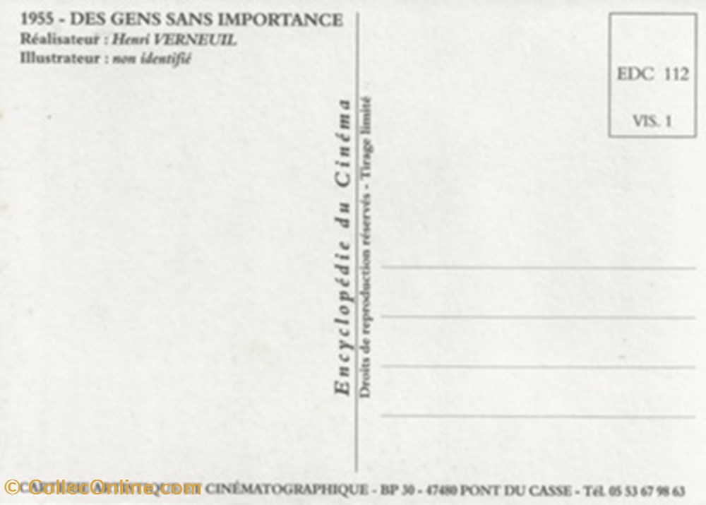 Des gens sans importance cartes postales autres des gens sans importance