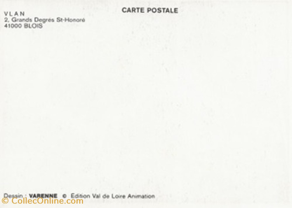 Blois (41) 1989 cartes postales bande dessinee blois 41 1989