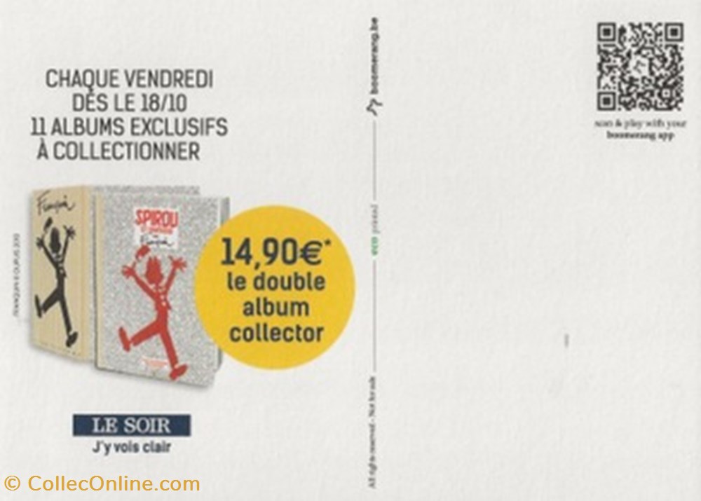 Spirou cartes postales bande dessinee spirou