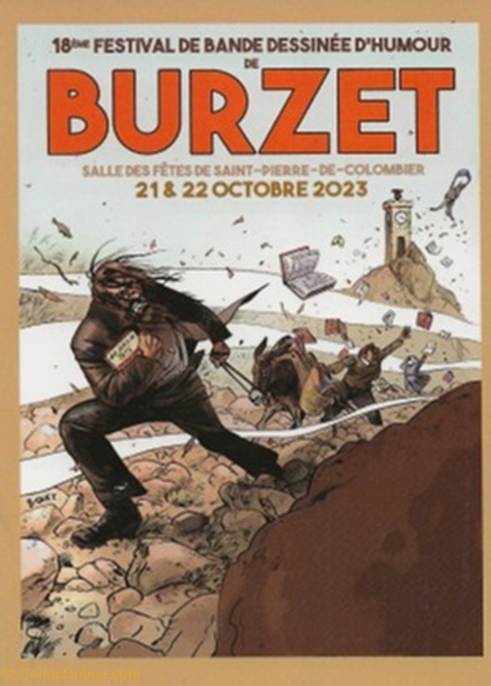 Burzet (07) 2023 cartes postales bande dessinee burzet 07 2023