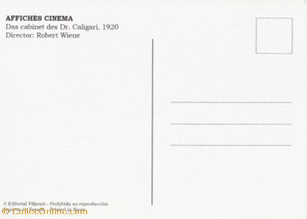 cartes postales autres das cabinet des dr caligari
