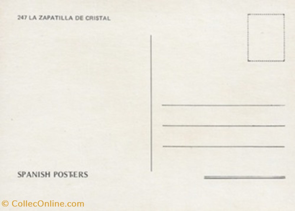 La zapatilla de cristal cartes postales autres la zapatilla de cristal