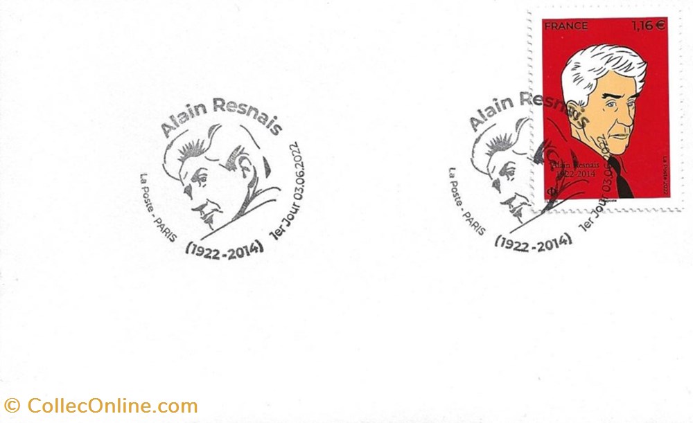 Paris (75) 2022 Alain Resnais timbres paris 75 2022 alain resnais