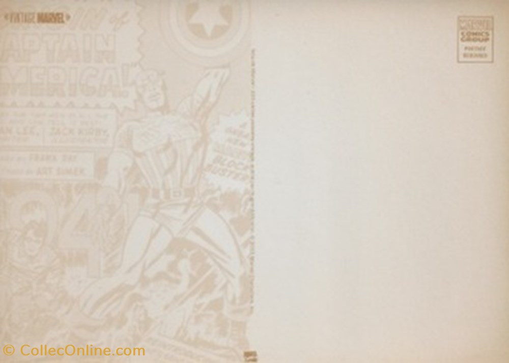 cartes postales bande dessinee marvel