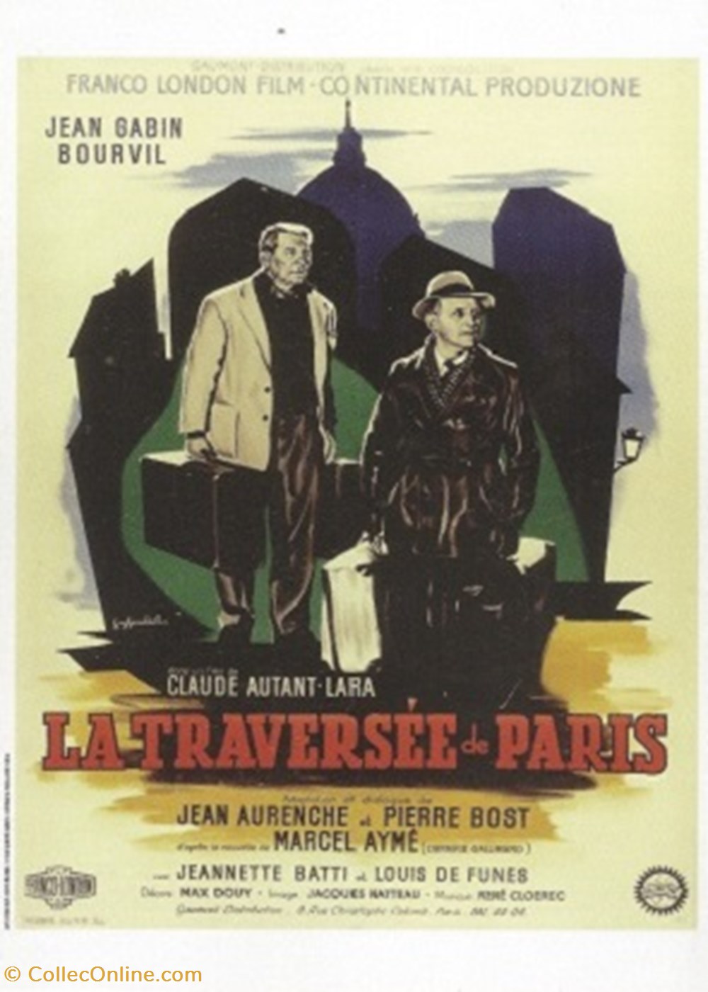 cartes postales autres la traversee de paris
