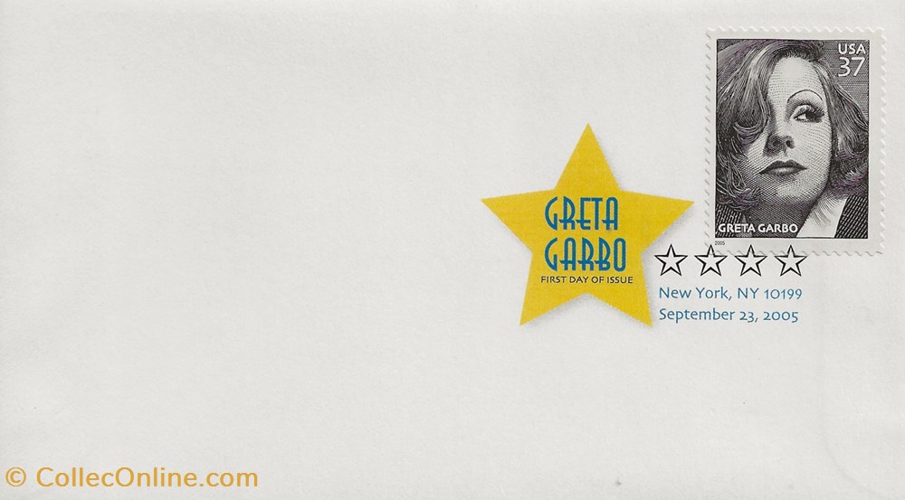 New York (Etats Unis) 2005 Greta Garbo timbres new york etats unis 2005 greta garbo