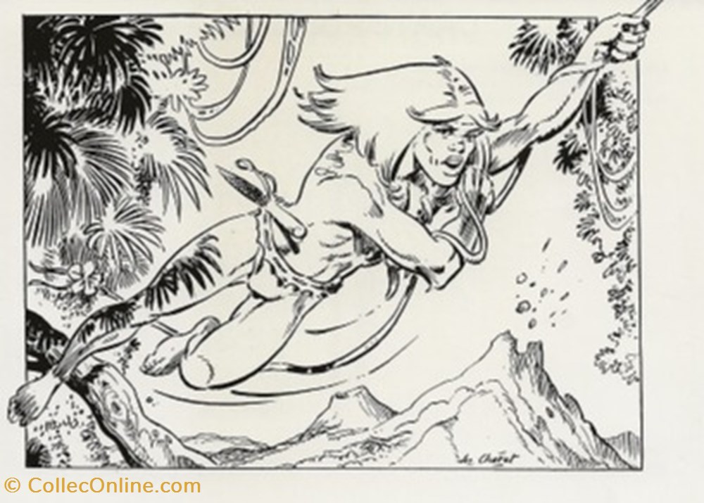 cartes postales bande dessinee rahan