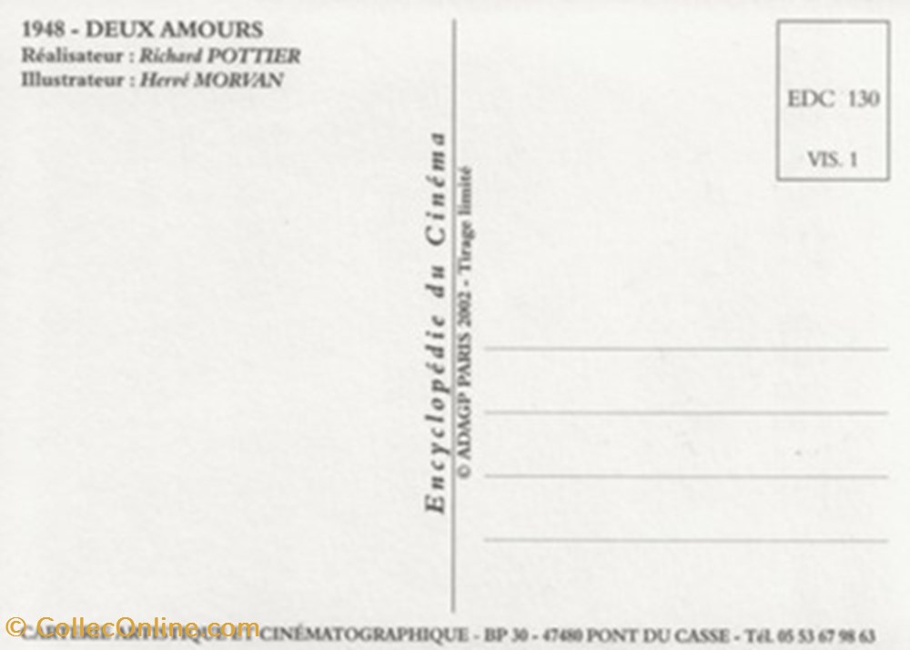 Deux amours cartes postales autres deux amours