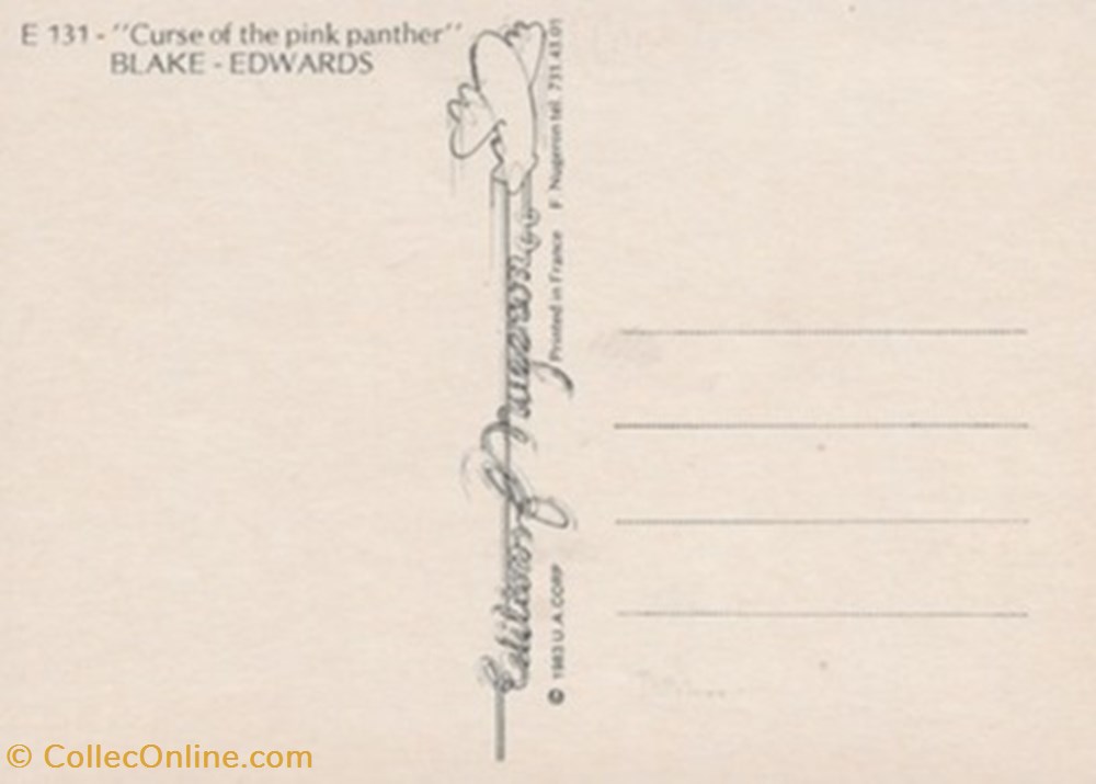 Curse of the pink panther cartes postales autres curse of the pink panther