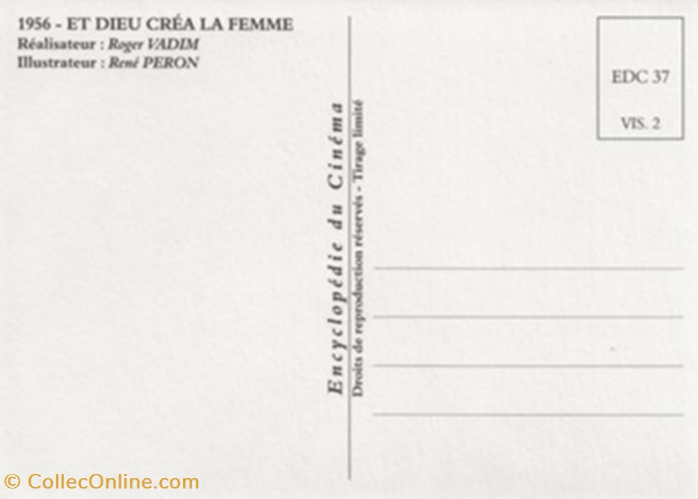 cartes postales autres et dieu crea la femme