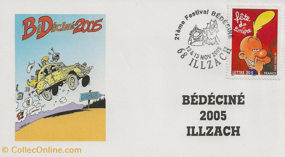 Illzach (68) 2005 21ème Festival Bédéciné timbres illzach 68 2005 21eme festival bedecine