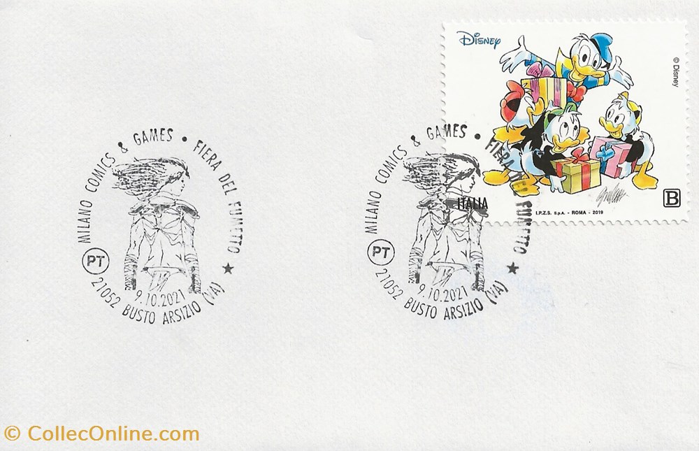 timbres busto arsizio italie 2021 fiera del fumetto milano comics games
