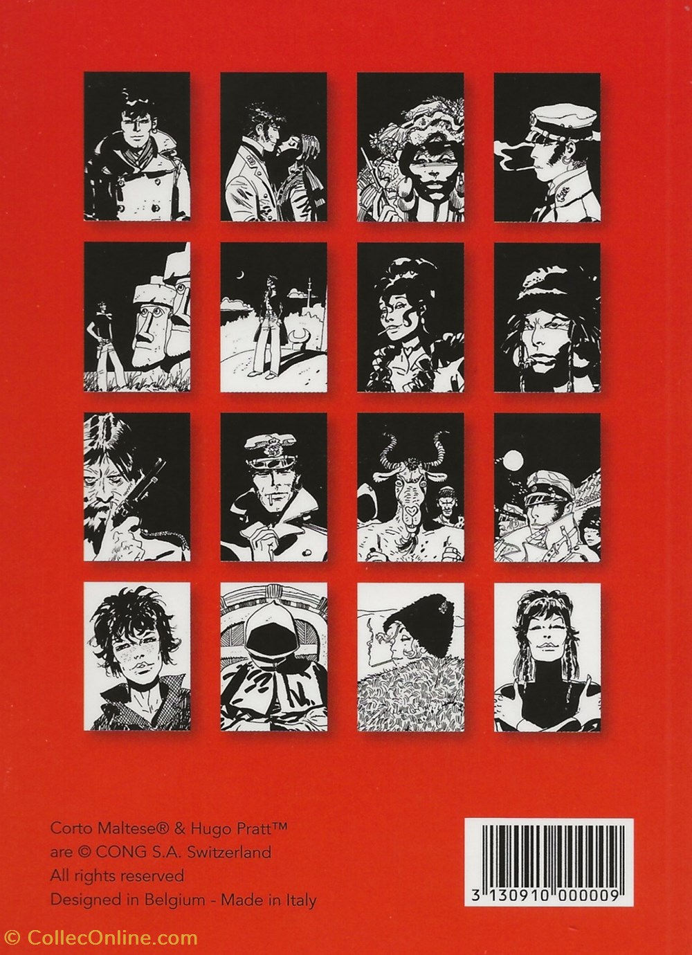 Corto Maltese 13 5 cartes postales bande dessinee corto maltese 13