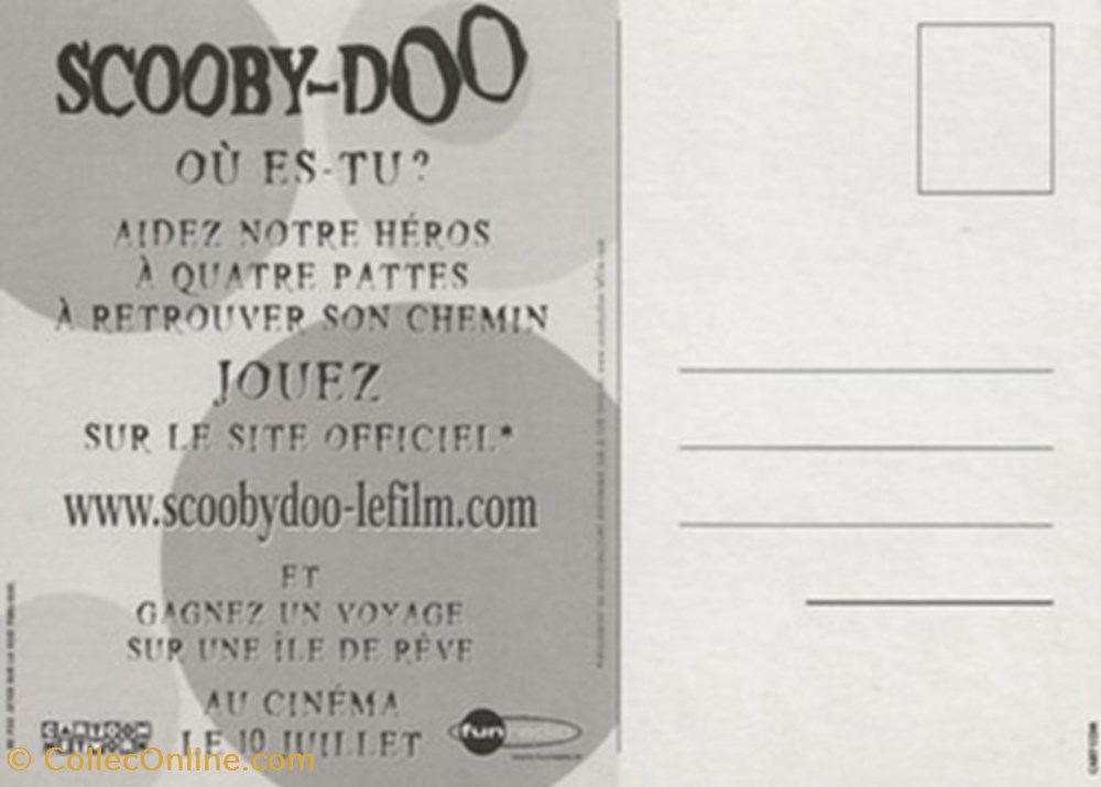 Scooby-doo cartes postales autres scooby doo