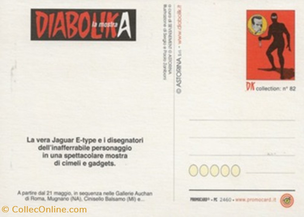 cartes postales bande dessinee diabolik