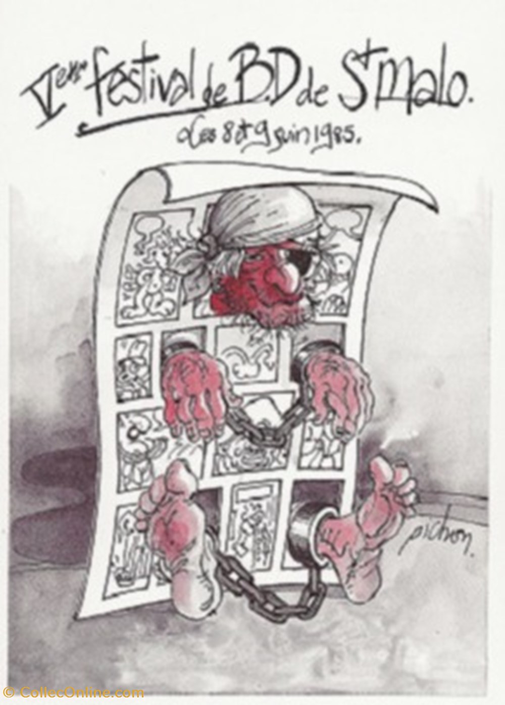 cartes postales bande dessinee saint malo 35 1985