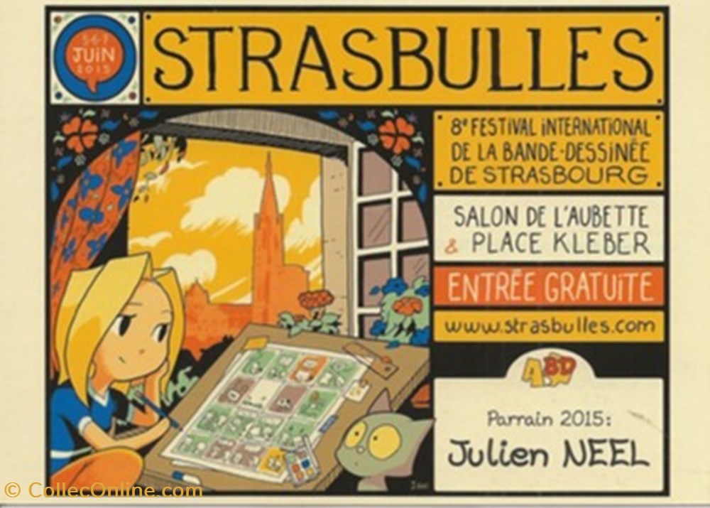 Strasbourg (67) 2015 cartes postales bande dessinee strasbourg 67 2015