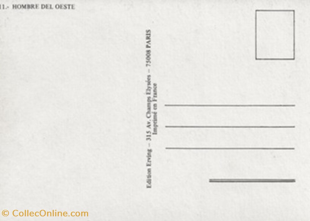 Hombre del oeste cartes postales autres hombre del oeste