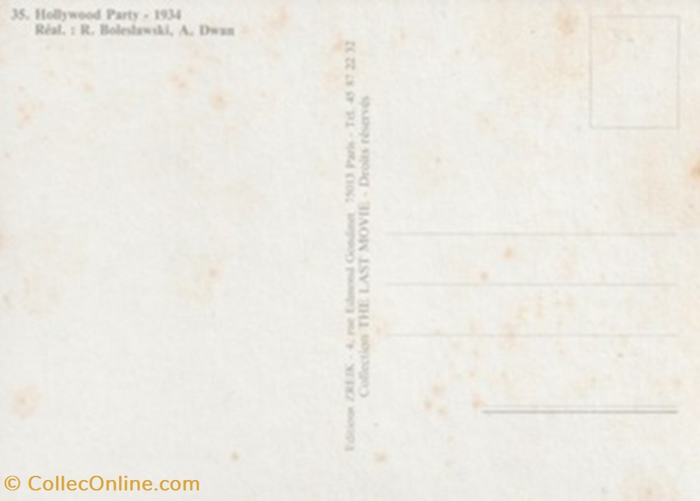 Hollywood party cartes postales autres hollywood party