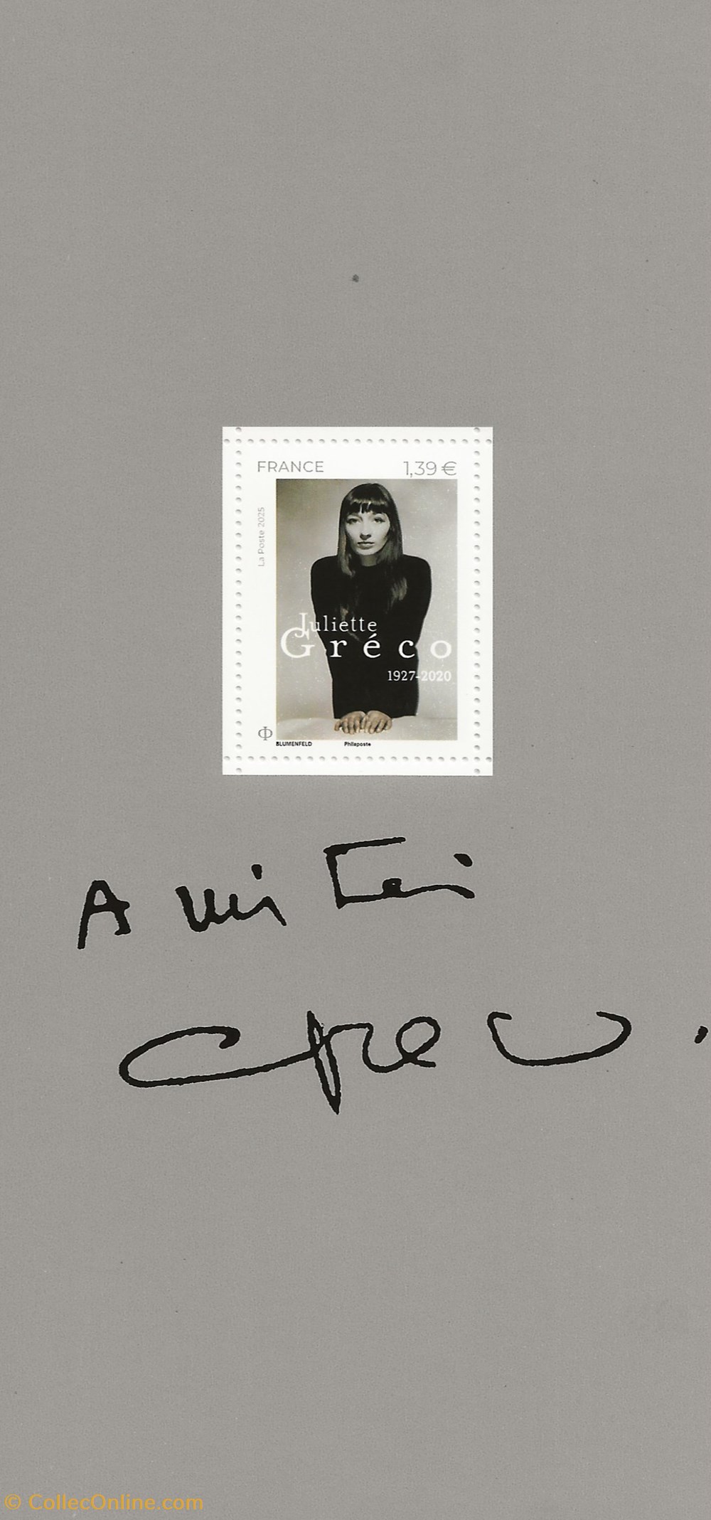 ZZZ 2025 Souvenir Juliette Gréco timbres zzz 2025 souvenir juliette greco