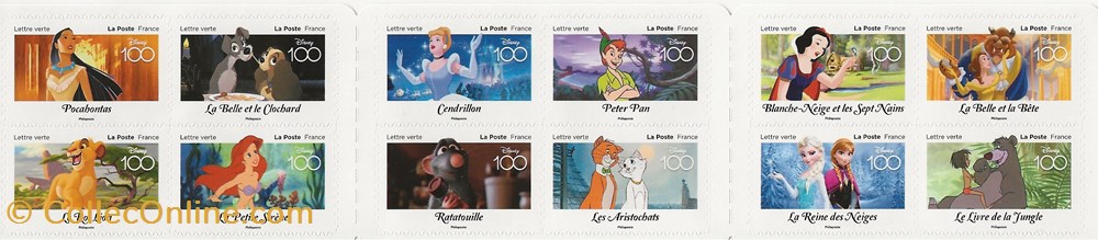 ZZZ 2023 Carnet 100 ans de Disney timbres zzz 2023 carnet 100 ans de disney
