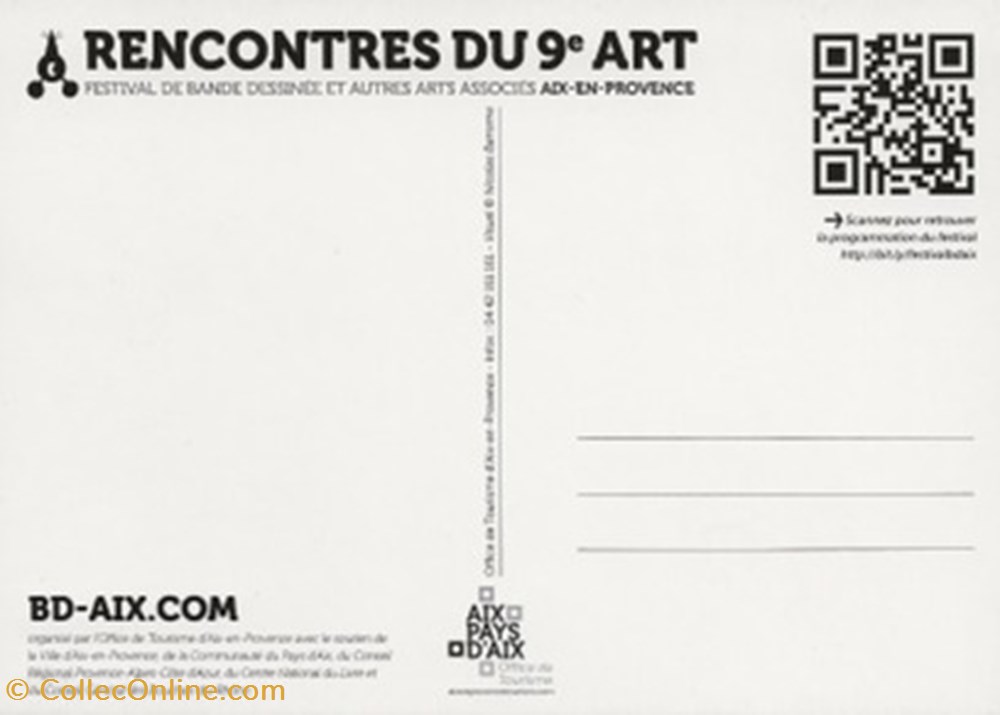 Aix en Provence (13) 2014 cartes postales bande dessinee aix en provence 13 2014