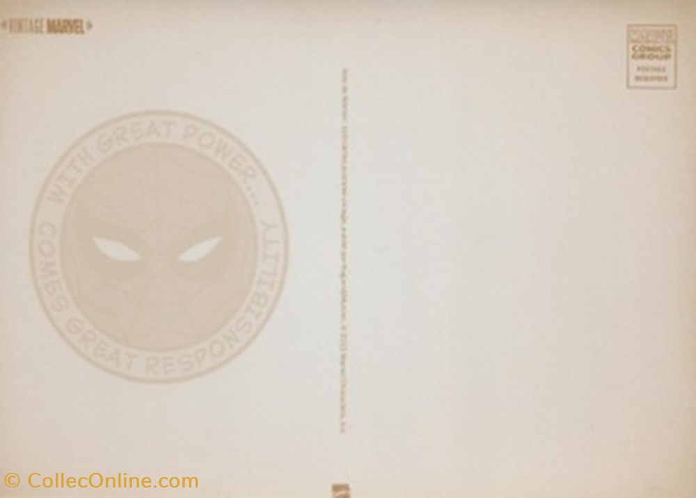 cartes postales bande dessinee marvel