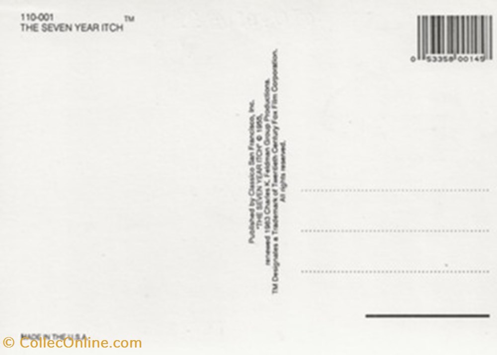 The seven year itch cartes postales autres the seven year itch